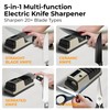 Stellagro Knife Sharpener, 5-in-1, Adjustable speed LCD display, Professional Electric