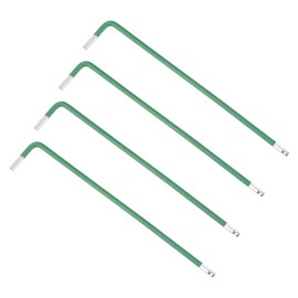 uxcell 2.5mm Ball End Hex Key Wrench, L Shaped Long Arm S2 Steel Repairing Tool 4 Pcs
