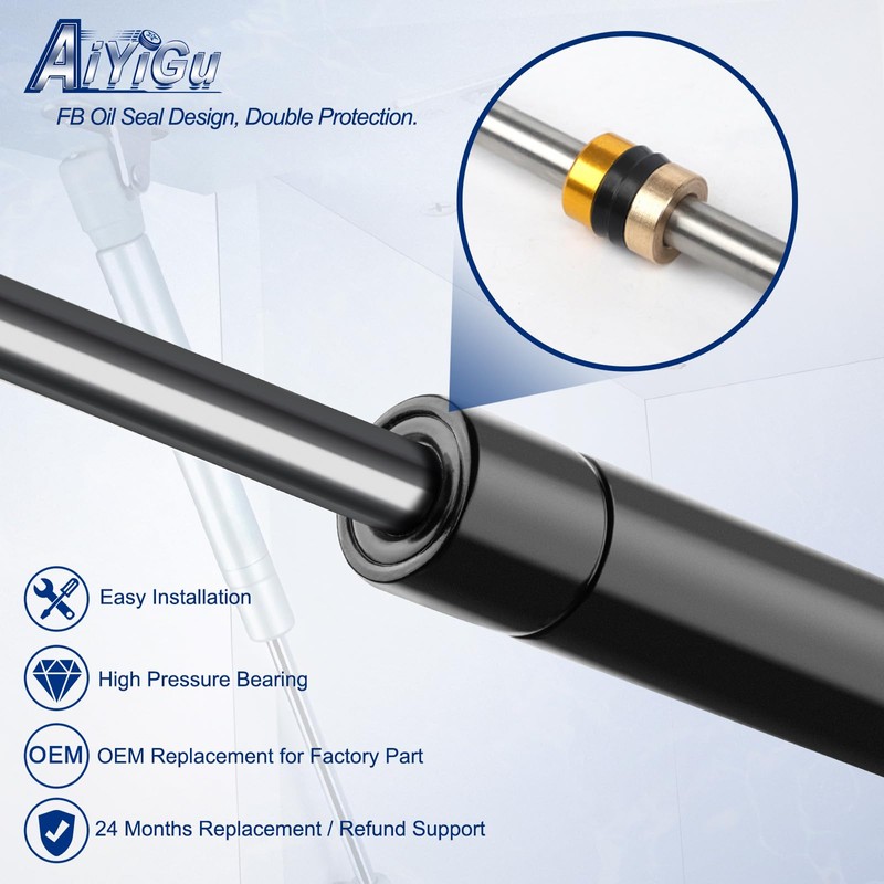 AiYiGu Rear Window Shocks Struts for 2018-2025 Jeep Wrangler