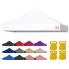 Tradesparker 10x10 Commercial Pop Up Canopy Replacement Top-Windproof D-Rings+Banner Grommets+Loop