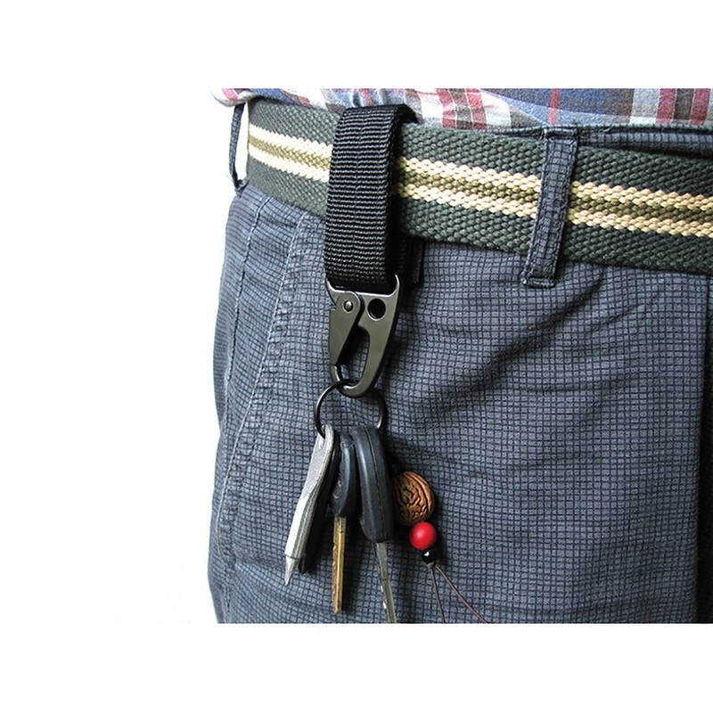 Generic セルフ ロック 登山 ロック クライミング カラビナ (ブラック)