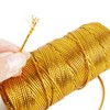 100M Metallic Twine String,1.5MM Champagne Gold String Twine,Tinsel Thread Cord,Non-Elastic