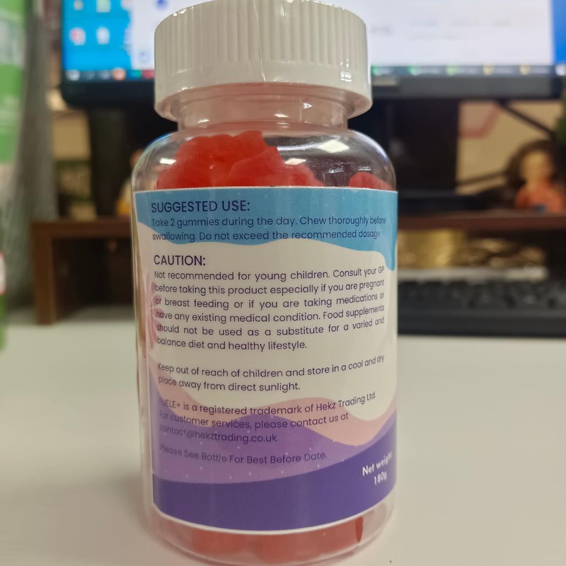 Sleep Gummies with Vitamin B6, B12, Magnesium and Lemon Balm,