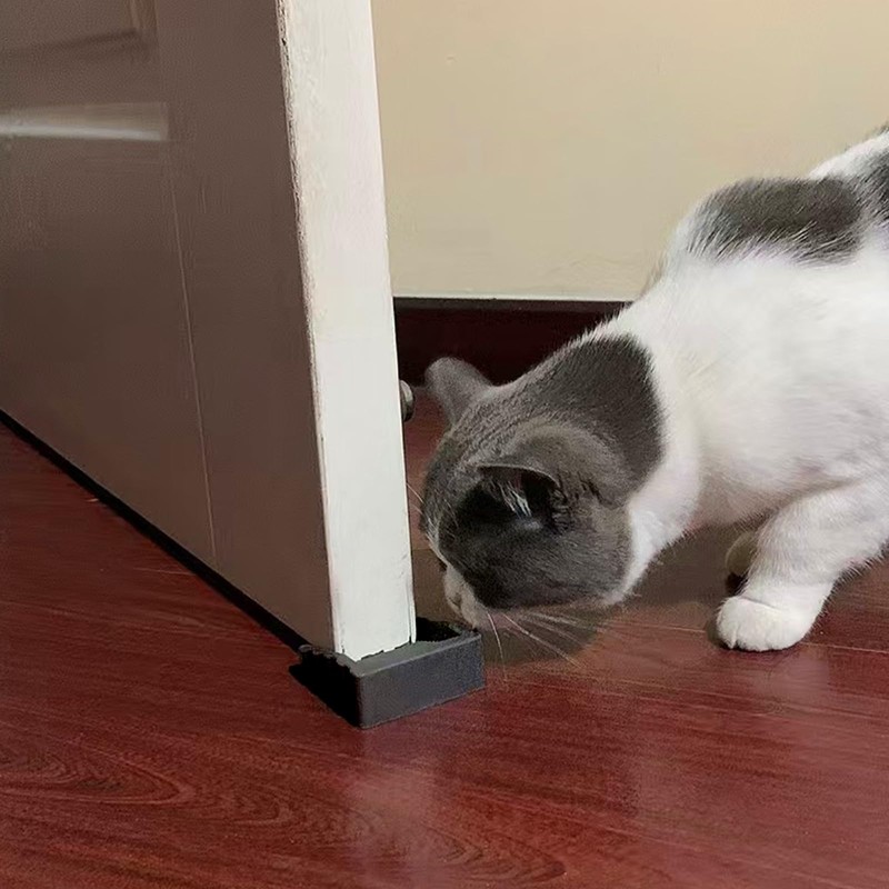 Two-Way Door Stoppers, Doorstop Wedge, Small Size Cube Rubber Door