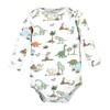 Hudson Baby Unisex Baby Cotton Long-Sleeve Bodysuits, Dinosaur Adventures 5-Pack,