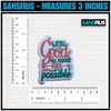 SANSFIUS with God All Thing are Possible Patch, Size 3"