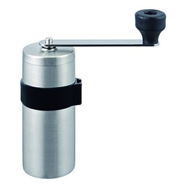 Kawasaki Synthetic Resin MI-033 Hand Grinding Coffee Mill, MILLU SUS Coffee Mill, Satin, Made in Japan