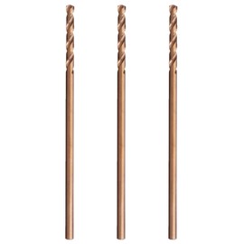 Hss Cobalt Drill Bit Set 1/4 in. x 12 in. Aircraft Extension Extra Long Deep Hole Drilling-3Pcs