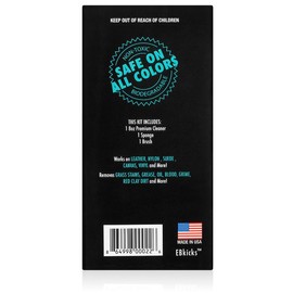 EBkicks Shoe Cleaner Kit with Bottle and Brush + sponge For Suede, Leather, Whites, canvas and Nubuck Sneakers