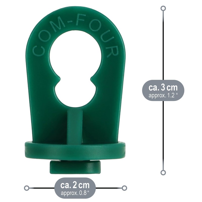 com-four® 100 x Greenhouse Clips, Hanging Devices for Greenhouse and