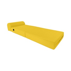 Danfuton Sleeper Chair Folding Foam Beds, Flip Sofa Bed Sit Sleep 6x24 x 70 Yellow