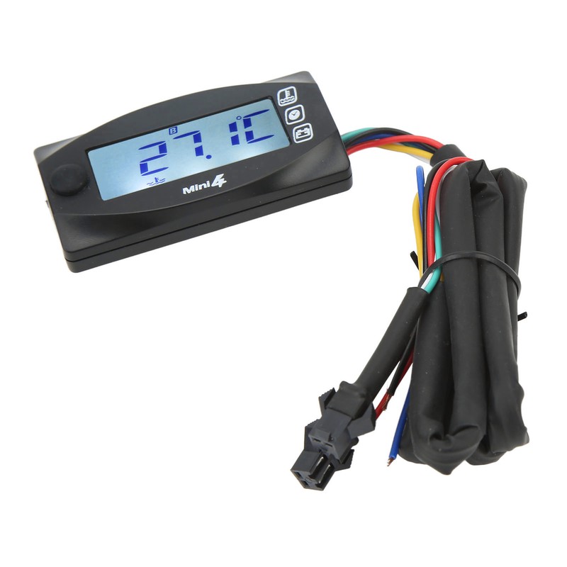 Motorcycle Digital Display 4 in 1 Thermometer Oil Engine Temperature