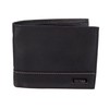 Guess Men's Leather Passcase Wallet, Black/White, One Size