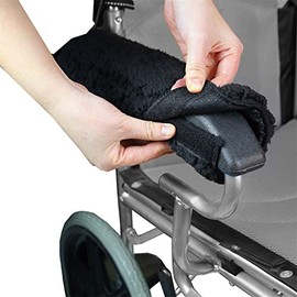 Armrest Cover, 1 Pair Wheelchair Armrest Cover Removable Washable Wheelchair Arm Pad for Office and Transport Chair Wheelchairs Arm Chairs