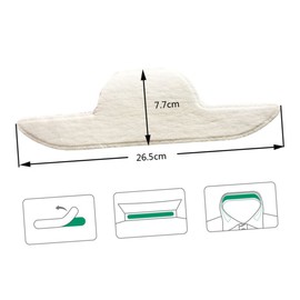 1set Disposable Sweat Pads Breathable Cloth Stickers for Sweat Absorption Odor Elimination for Shirts White 20pcs