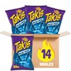 Takis Blue Heat Rolled Tortilla Chips, Hot Chili Pepper Artificially