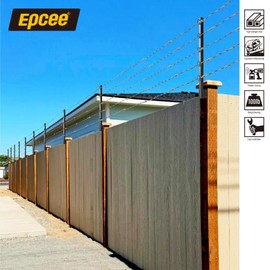 Epcee Fence Post Extender, 31" Fence Barbed Wire Extend Arm，for Outdoor Fences to Increase Height, Protect Privacy and Pets Jumping Off (8, 31in)