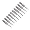sourcing map 10 Pcs TA20 Magnetic Triangular Head Screwdriver Bits,