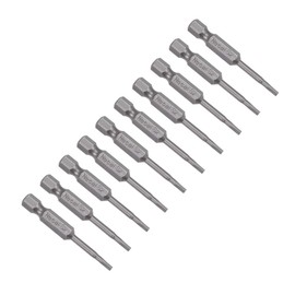 sourcing map 10 Pcs TA20 Magnetic Triangular Head Screwdriver Bits, 1/4 Inch Hex Shank 2-inch Length S2 Power Tools
