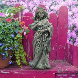 Design Toscano NG31497 Mother Nature Maiden of the Forest Statue,Full Color