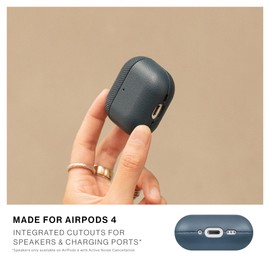 Native Union (Re) Classic Case for AirPods 4 – Premium Resistant & Recycled Materials – Durable Protection – Supports Wireless Chargers – Compatible with AirPods 4 (Navy)