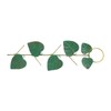 Birds Feeder Hanging Metal Green Leaf Shape Hummingbirds Feeder for