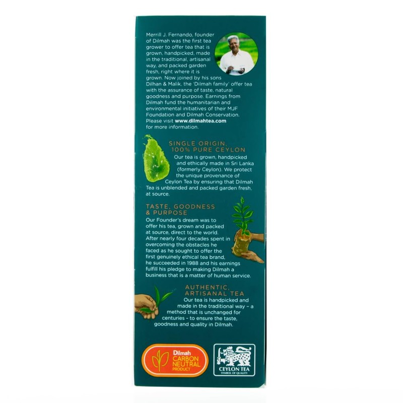 Dilmah Premium Ceylon Black Tea - 100 Tea Bags (Single
