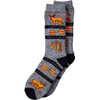 Legendary Whitetails - Calcetines de caza para hombre, color gris
