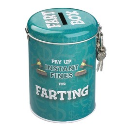 MDI Australia Farting Instant Fines Money Tin Coin Bank Novelty, Teal