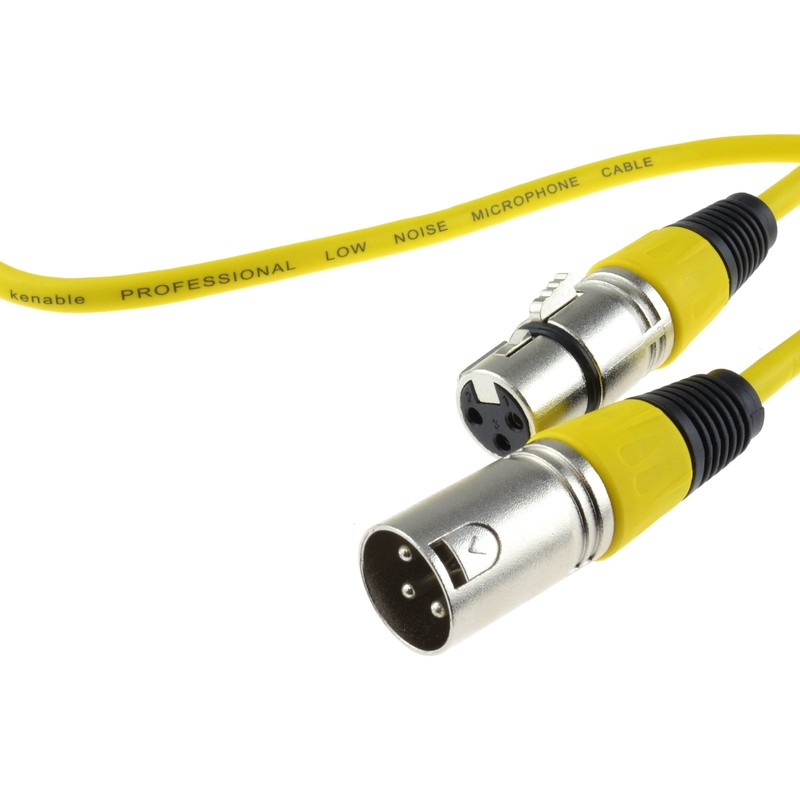 XLR 3-Pin Microphone Connection Cable Male to Female Audio Cable