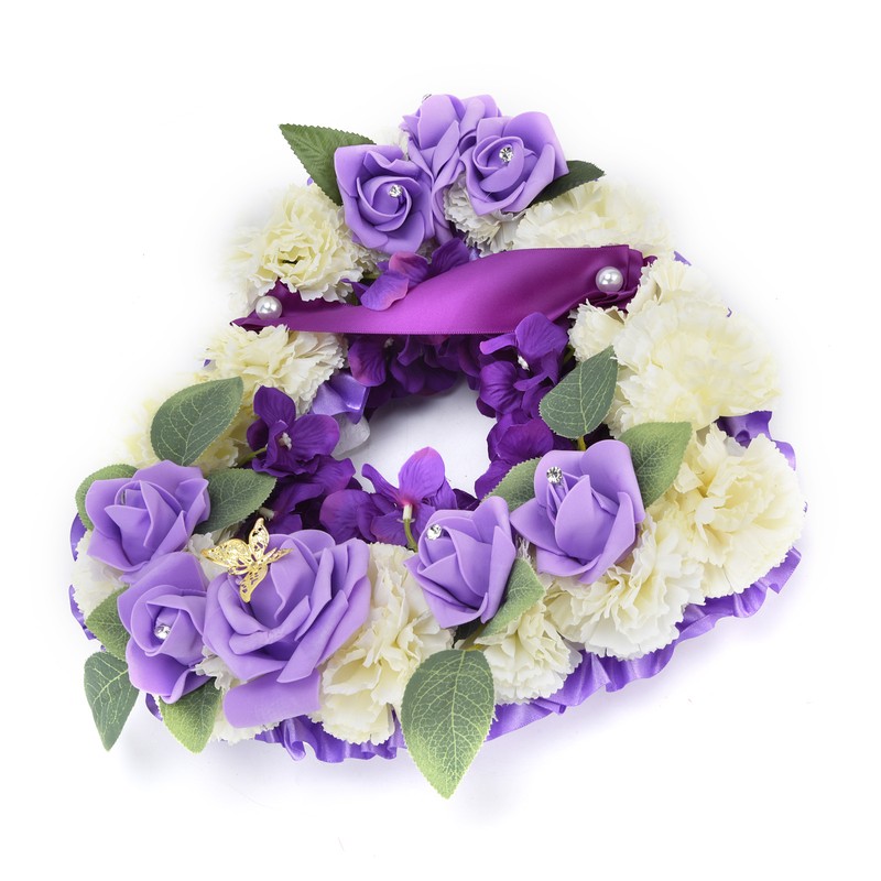 Artificial Heart Shaped Wreaths Wedding Wreaths Fake Flowers Decoration for