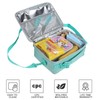 Amersun - Bolsa de almuerzo para niños, acolchada, duradera, aislada,
