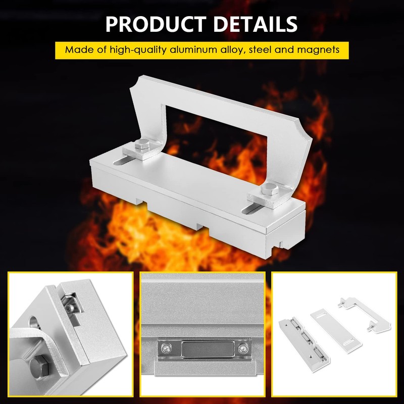 Magnetic Bevel Jig Fit for Knife Making, Steel Grinding, Metal