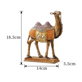 Fenteer Camel Figurine Camel Animal Statue Contemporary Collectible Cute Ornament Miniature Animal Statue for Entrance Office, Violet