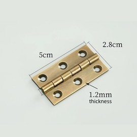 4Pcs Antique Brass Door Hinges,2inch Heavy Duty Folding Hinges for Gate,Window,Drawer
