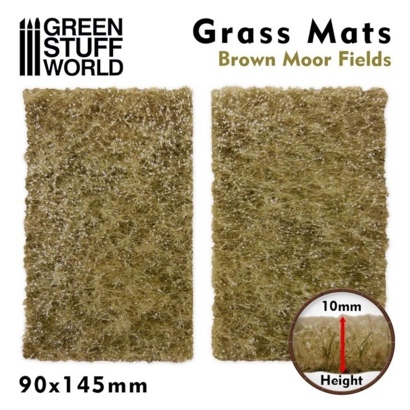 Green Stuff World - Grass mat, Brown Moor Fields