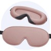 Hilvard Schlafmaske, Augenmask, inklusive Schlaf-Ohrstöpsel, 100% Verdunkelung, verstellbar, ergonomisch, Rosa