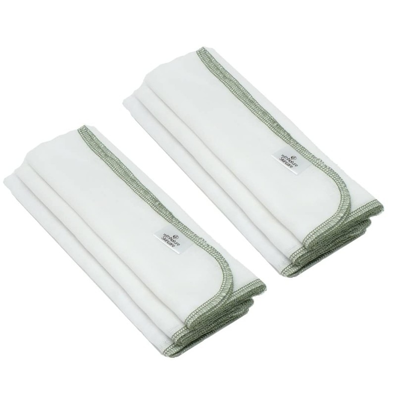 (Pack of 6) Pure & Gentle Muslin Face Cloths by