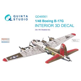 Quinta Studio QTSQD48561 1:48 Quinta Studio 3D Decal - B-17G Flying Fortress (HKM kit)