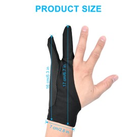 LICQIC Artist Glove, Drawing Tablet Glove, Anti-fouling Digital Draw Glove for Graphics Drawing, Tablet, Pad and Art Creation (S)