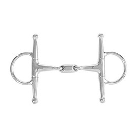HORZE Oval Link Joint Full Cheek Snaffle Bit - 4