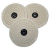Extra Thick (60 Ply) 6 Inch White & Yellow Buffing