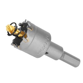 AOKAIMIAR 1-1/8 Inch Carbide Hole Saw with Titanium Plated Center Drill Bit, Heavy Duty TCT Hole Saw Metal Hole Cutter for Stainless Steel Iron Copper Brass Aluminum Alloy