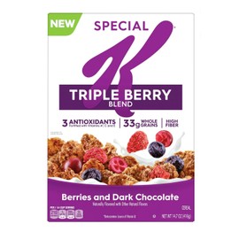 Special K 🔵New Kellogg's Special K Triple Berry Blend  Antioxidants Whole Cereal 14.7oz