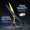 FOGOSP Professional Hair Scissors 6” Barber Scissor Japan 440C Hair