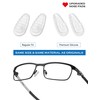 Firtox 4 Pairs Eyeglasses Nose Pads, Screw-in Soft Silicone Eyeglass