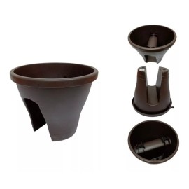 Macoll 2 Macetas Barandal De  Plástico Resistente