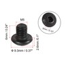 sourcing map M5 x 6 mm Hexagon Socket Round Head