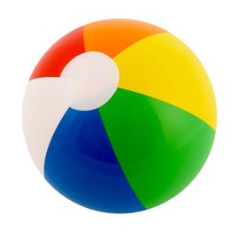 SHATCHI 2pcs 24in Beach Ball Inflatable Rainbow Coloured Holiday Swimming Pool Party Toys Blow Up Summer Outdoor Games