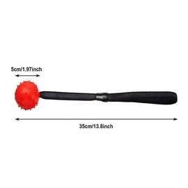 BDHI 4pcs 5x30cm Dog Rope Ball Dog Ball on a Rope Dog Toy Dogs Balls Chew Toys for Small Medium Large Dog Fetching, Catching, Throwing and Tugging(Y133-4)